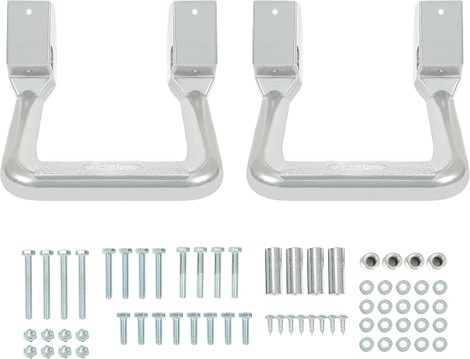 Kojem 2Pcs Silvery Aluminum Universal Side Step Compatible - Image 7