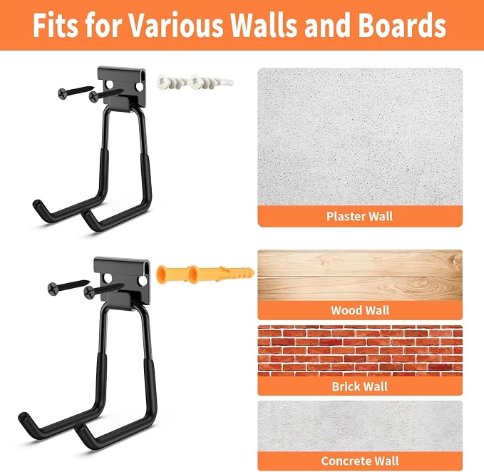 GPANDAG 2 Pack Heavy Duty Garage Storage Hooks - Image 7