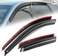 Auto Dynasty 4Pcs Carbon Fiber Pattern Window Visors Compatible by AutoDynasty