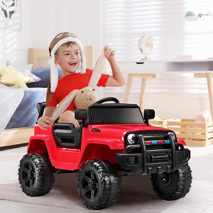 JOYMOR Ride on Truck with Remote Control, 4 Wheels 12V Battery Powered Kids Car - Image 9
