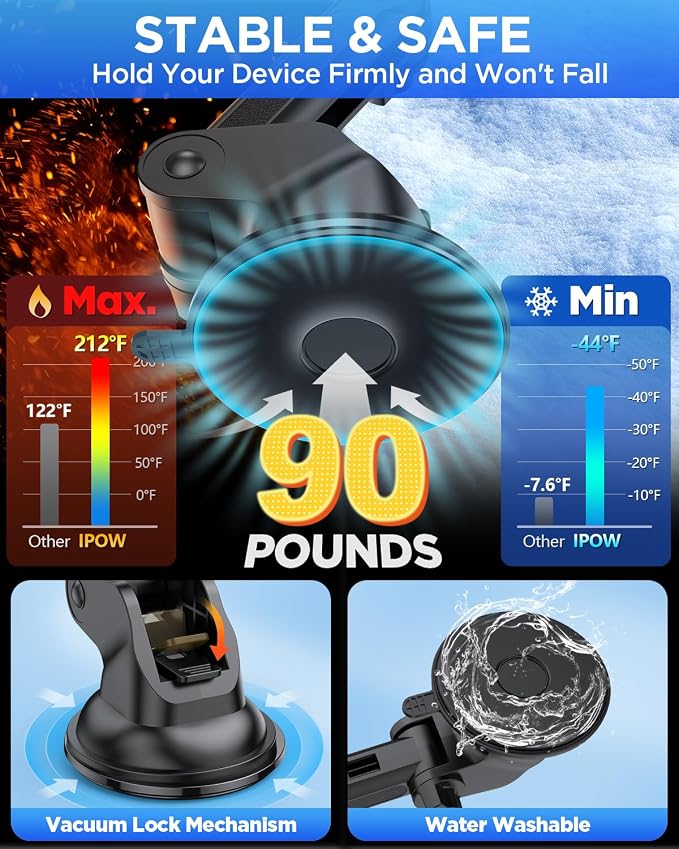 IPOW Magnetic Car Mount - Image 4