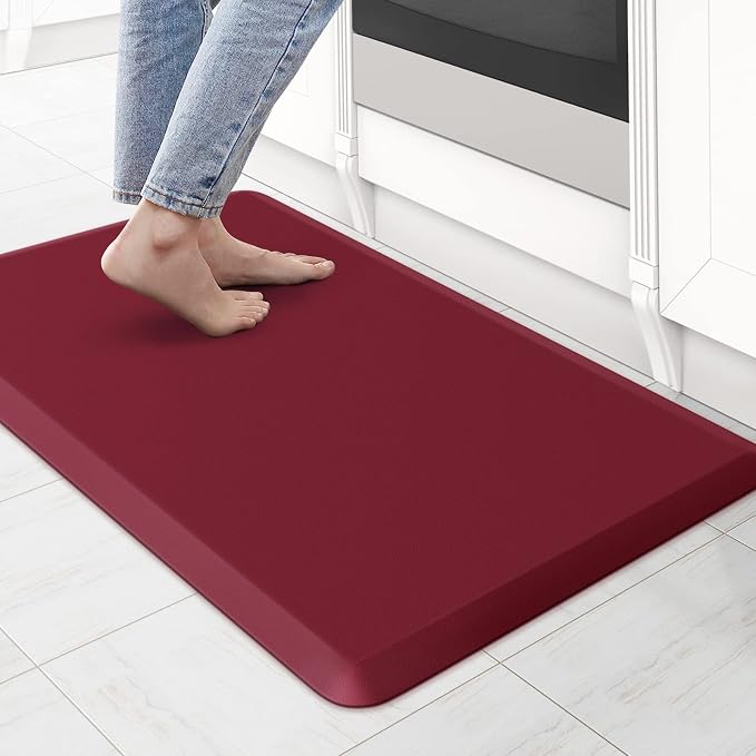 KitchenClouds Kitchen Mat Cushioned Anti Fatigue Rug 17.3"x28" Waterproof Non by KitchenClouds