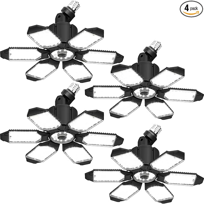 LED Garage Light Super Bright 15000LM LED Shop Ceiling Lights 6500K Garage by ABODONG