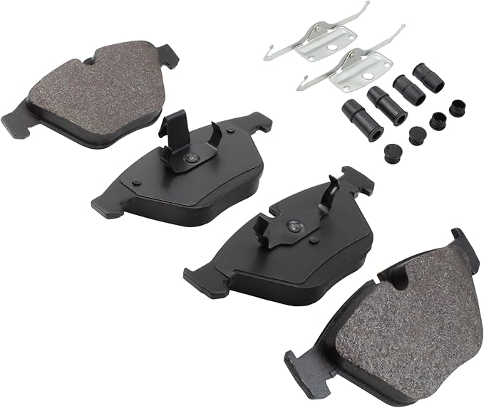 Premium Semi-Metallic Front Brake Pads Compatible - Image 2