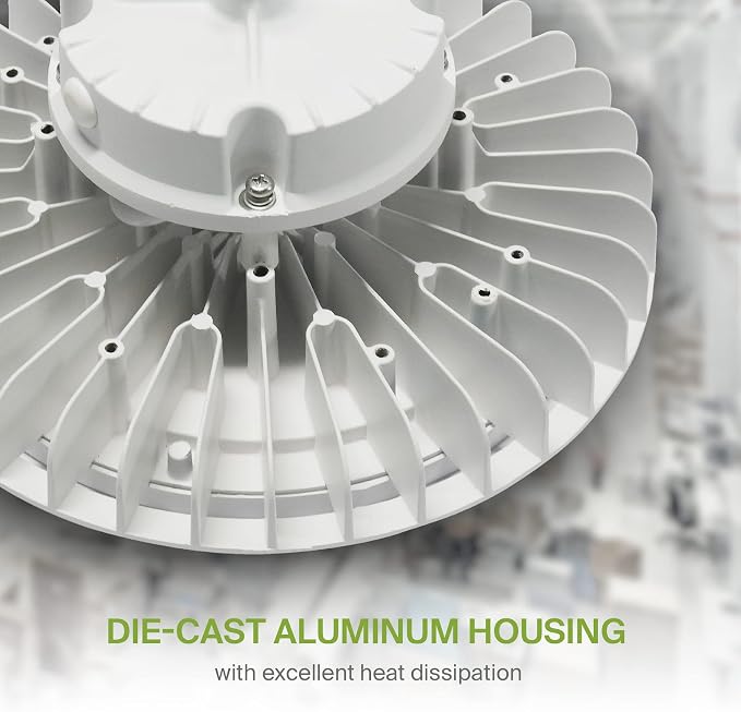 ASD LED High Bay UFO Light Fixture, Commercial Shop Lighting | Dimmable - Image 7