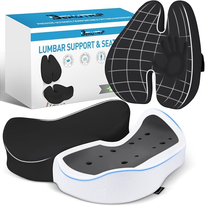 BEAUTRIP Seat Cushion & Lumbar Support Pillow by BEAUTRIP