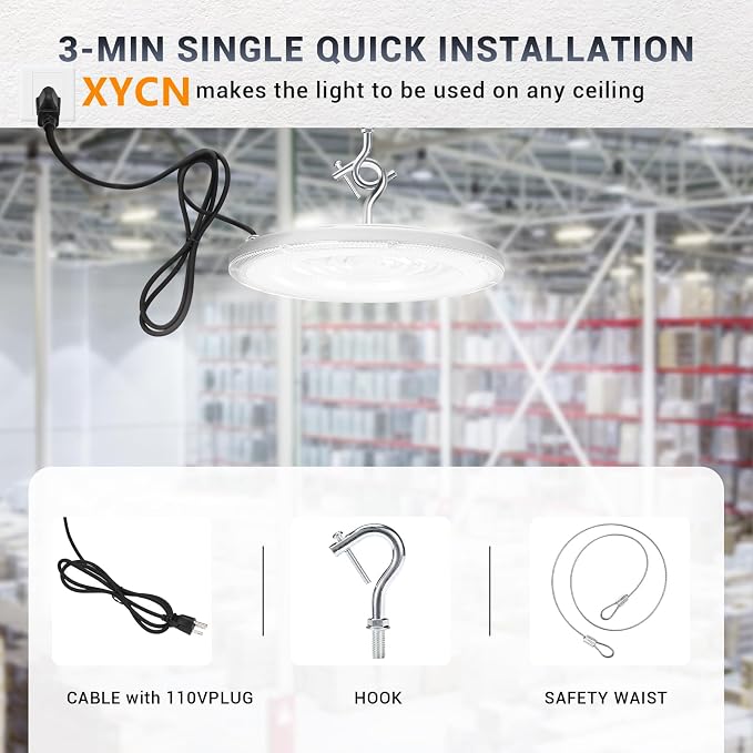 15 Pack 150W UFO Led High Bay Light, 21050LM 5000K Daylight Area Lighting - Image 2