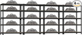 4 Packs 35.5" W x 16" D x 71" H Adjustable Garage Storage Shelves by BuxWellBang