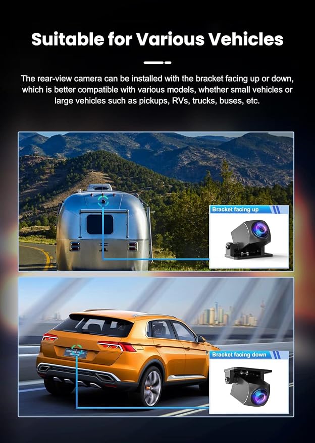 JOMISE Dash Cam Front and Rear 4K+1080P, Starvis Sensor, Built-in GPS, Night - Image 6