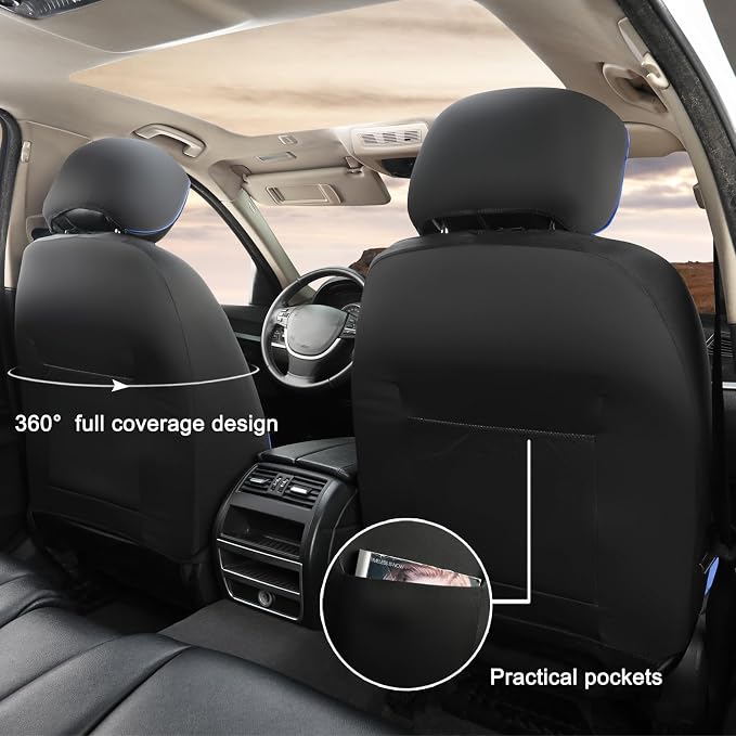 GIANT PANDA 2 Front Leather Car Seat Cover - Image 4