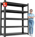 Heavy Duty Metal Storage Shelf, 5 Tier Industrial Shelving Unit by OLLRRACT