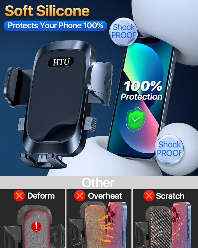 HTU 2025 Best Car Phone Holder 【Ultimate 5-in-1 & Upgraded 100+LBS Strongest - Image 2