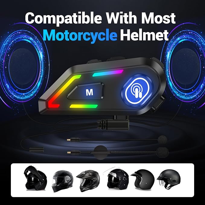 Motorcycle Helmet Bluetooth, Helmet Speakers - Image 5