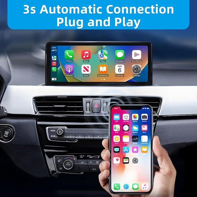 Wireless CarPlay Adapter for Apple, Android Auto Car Adapter 2025, 2in1 Mini - Image 4