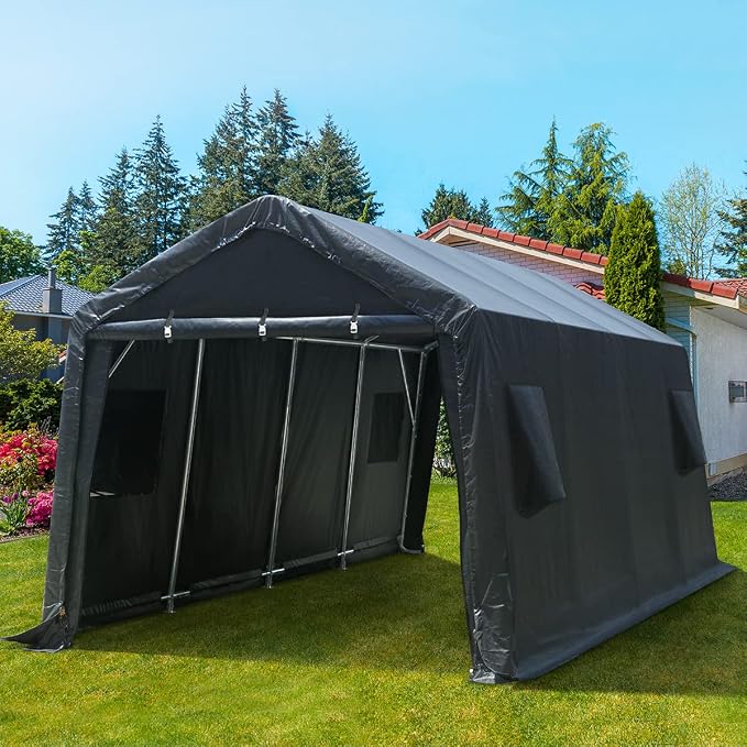 ADVANCE OUTDOOR Heavy Duty 10x20 ft Carport Outdoor Patio Portable Canopy - Image 7
