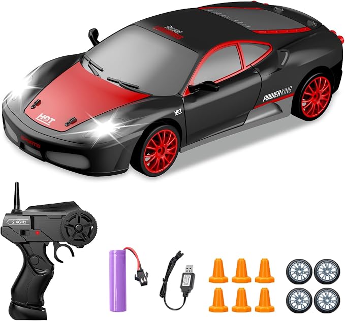 RC Drift Cars, 2.4Ghz 1:24 Remote Control Car 4WD High Speed Drifting RC Car by YUANPLAN