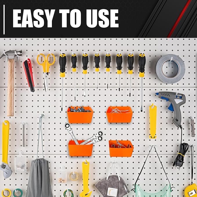 C&T 80 Piece Pegboard Hooks Assortment Kit, Pegboard Accessories Organizer Set - Image 6