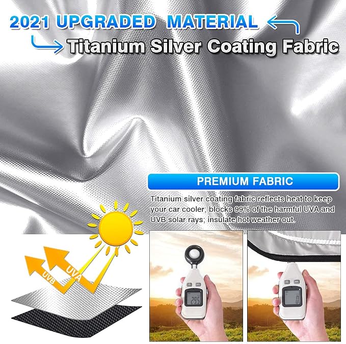 T TGBROS Windshield Sun Shade Custom Fit - Image 6