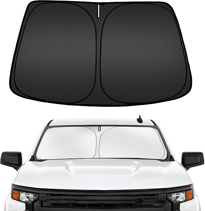 ARISMOTOR Windshield Sun Shade for Ch-evrolet Silverado 1500 2019-2025 2026 by ARISMOTOR