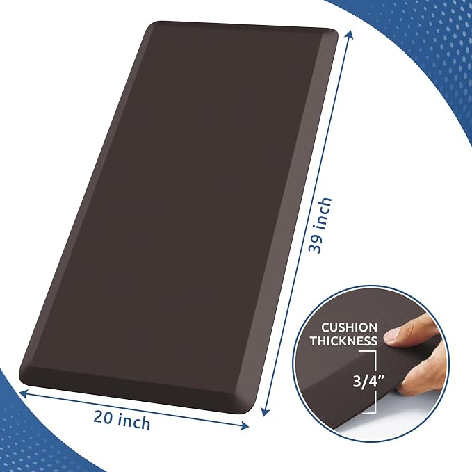 KitchenClouds Kitchen Mat Cushioned Anti Fatigue Rug 20"x39" Waterproof - Image 2