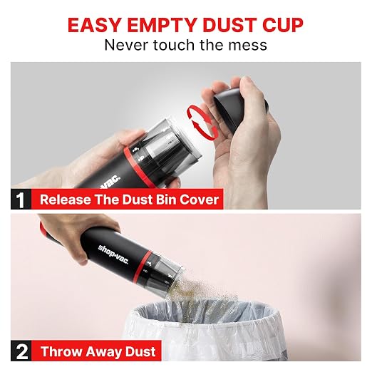 Shop-Vac Car Vacuum Cordless, 14000Pa 2-in-1 Blow/Suction Portable Air Duster - Image 2