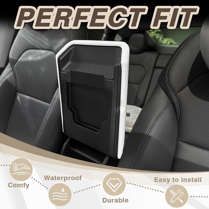 Muslogy Compatible with 2026+ Model Y Juniper Refresh Accessories Armrest Cover - Image 3