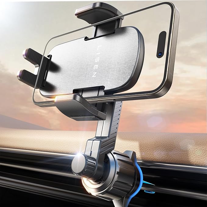 LISEN Phone Mount for Car Vent Rotatable Car Phone Holder Air Vent Clip 2024 by Lisen