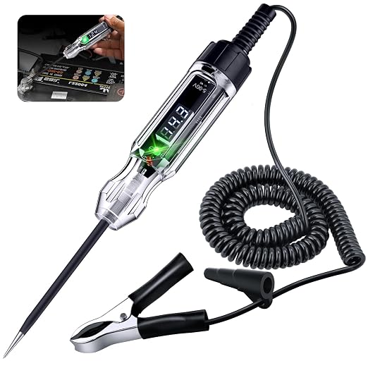 Automotive Test Light, Heavy Duty 5-90V Digital LED Electrical Tester, Circuit by WINAMOO
