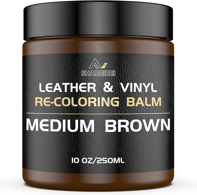 Leather Recoloring Balm, 10oz Leather Color Restorer Leather Repair Kit by SHABEIBEI