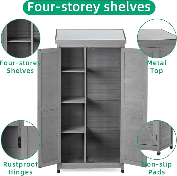 Outdoor Storage Shed Waterproof, Potting Shed - Image 3