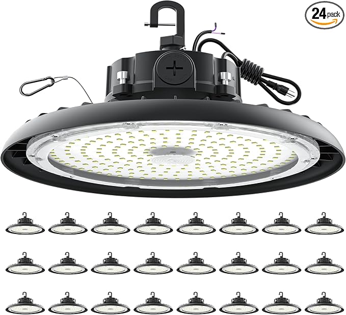 High Bay Lights LED UFO Light 240W LED Shop Lights 6000K IP65 Commercial Bay by AIKVSXER