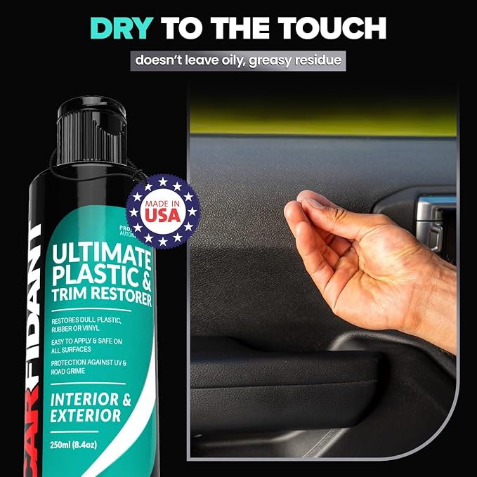 Carfidant Plastic Restorer for Cars – Refreshes Faded Plastic, Vinyl & Rubber - Image 6
