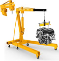 2 Ton Folding Engine Hoist, 4400lbs Hydraulic Cherry Picker Engine Hoist by KQZZIV-BulitforSafety