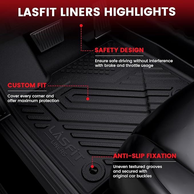 LASFIT Floor Mats&Trunk Mat for Lexus NX/ NX250/ NX350 2022-2025, All Weather - Image 3