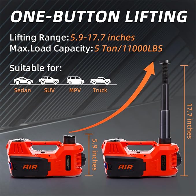 STANDTALL Electric Car Jack Kit 5 Ton 12V Electric Jack - Image 2