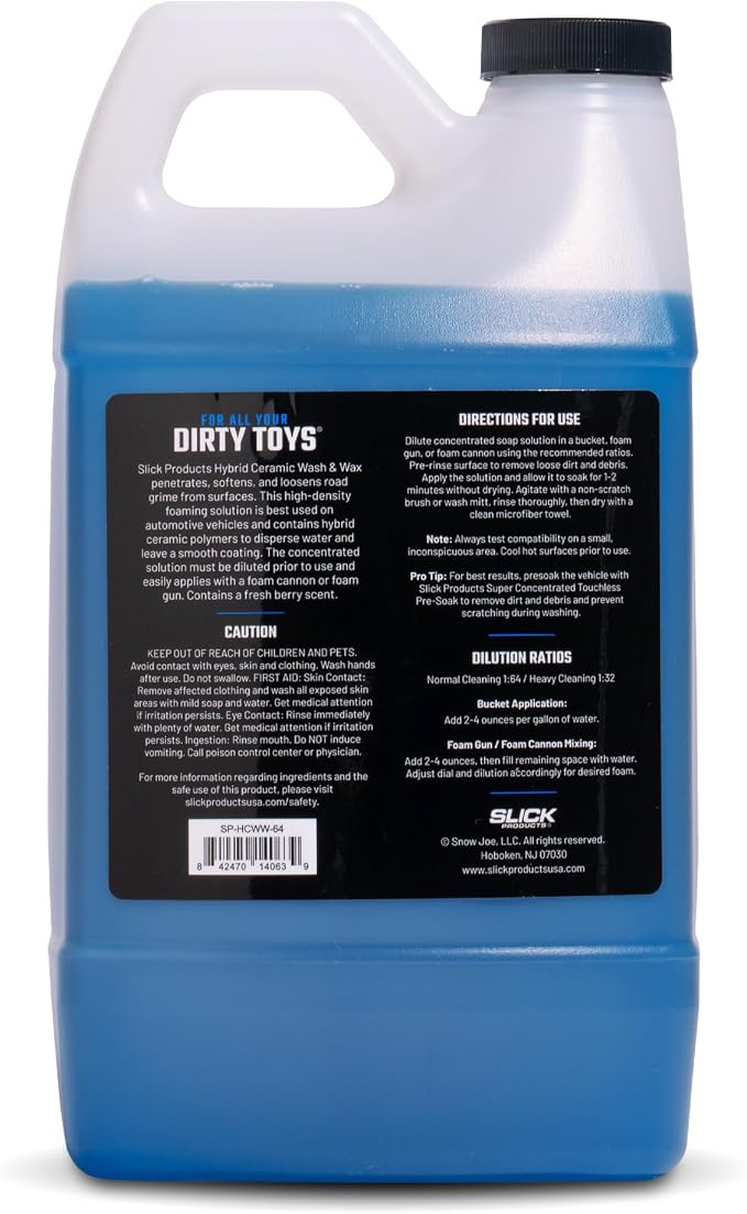 Slick Products Wash & Wax Extra Thick Foaming Cleaning Solution Motorcycle - Image 2