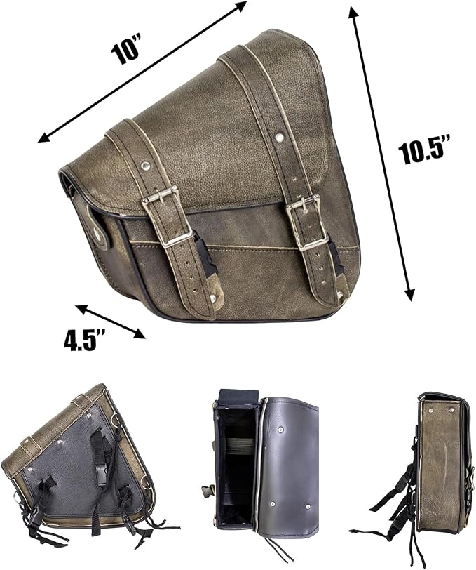 GARGOYLE BELLS Premium Naked Leather Swing Arm Bag - Image 6