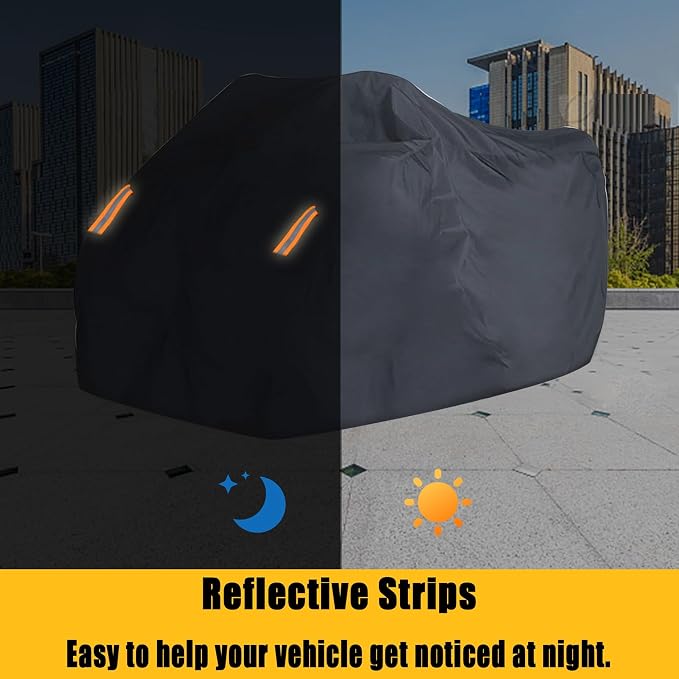 Car Cover 2-3 Seaters Outdoor Waterproof All-Weather Protection Outdoor Heavy - Image 3