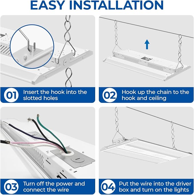 CINOTON 2FT 150W LED Shop Light - Image 8