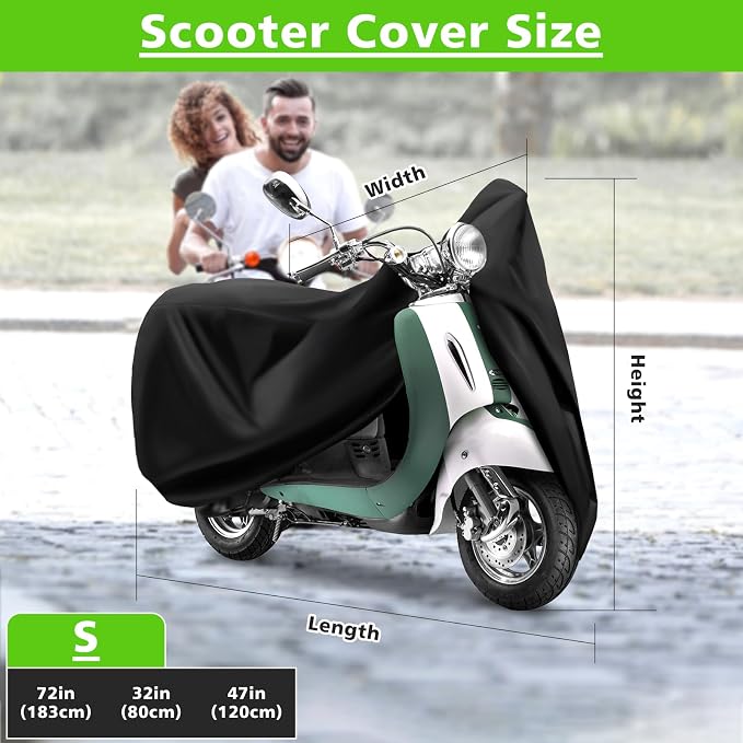 COVERVIN Scooter Waterproof Cover Outdoor, Moped Cover & Vespa Cover - Image 3