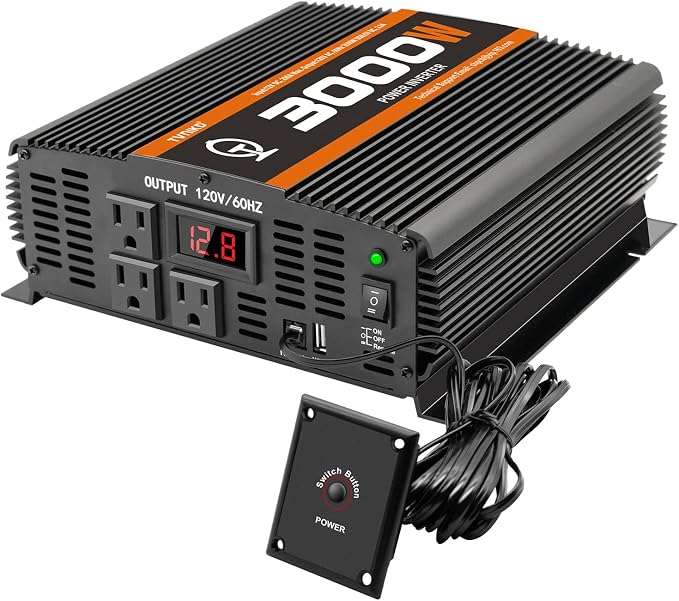 3000 Watt car Power Inverter 12V to 110V /120V by TVNIKDPOWERINVERTER