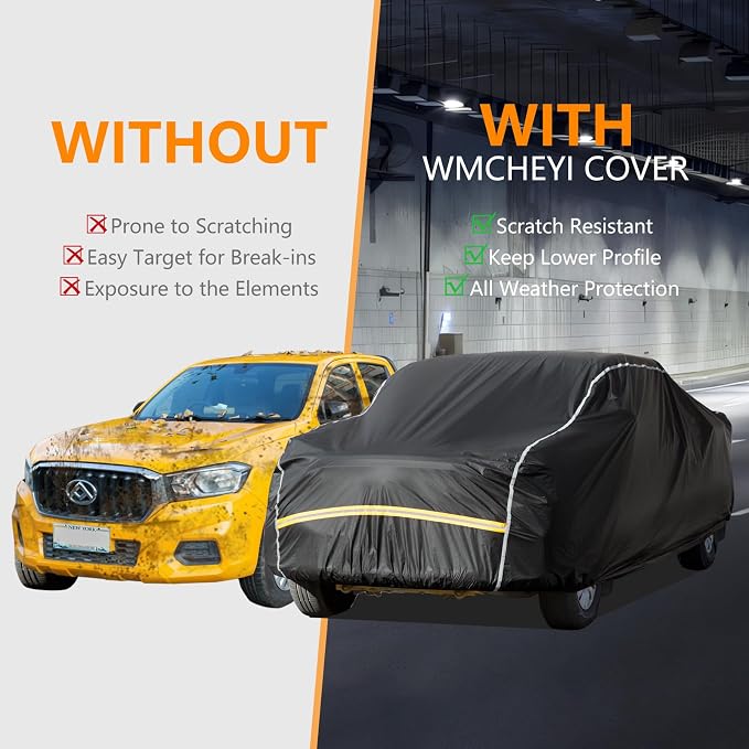 Pickup Truck Cover Waterproof All Weather, Outdoor Sun UV Rain Pickup Protection - Image 2