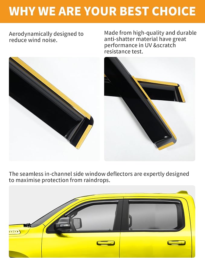 in-Channel Window Rain Guards Fit - Image 4