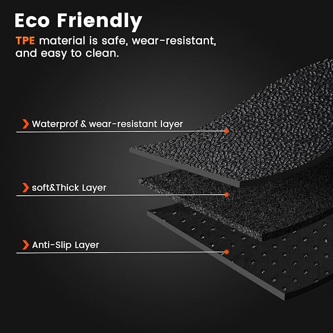KMF Custom Fit Floor Mats for Toyota 4Runner 2025 Accessories, 5 Seats All - Image 3