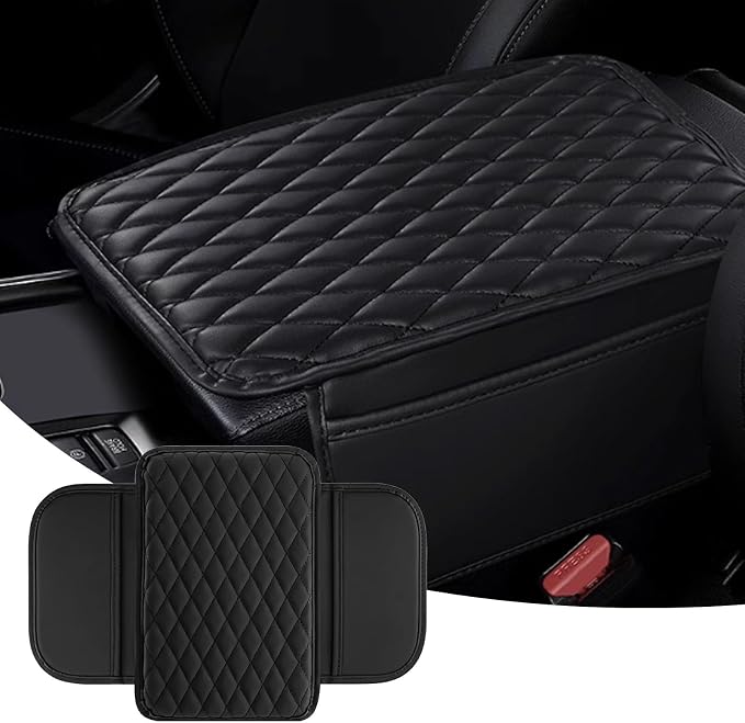 Car Center Console Cover, Upgraded Leather Arm Rest Cover by Unknown