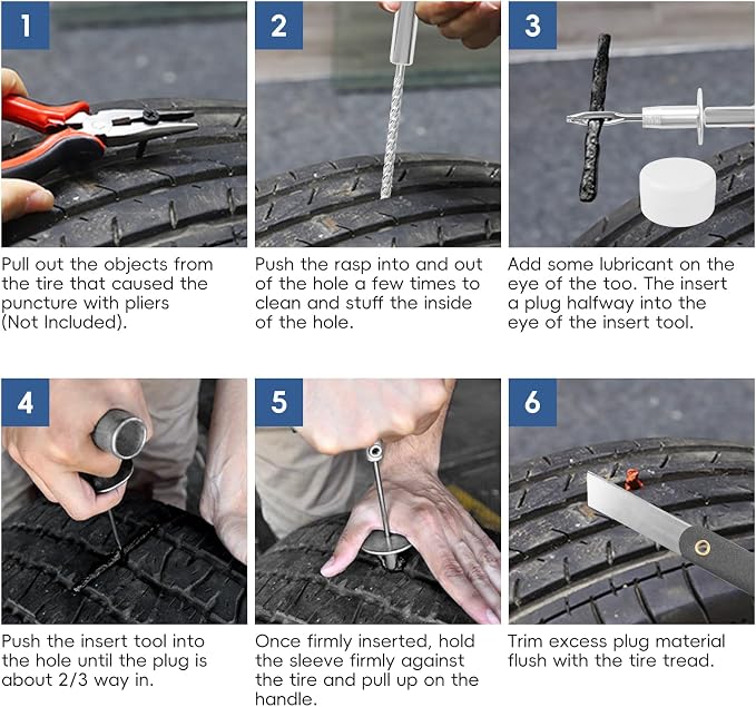 PINKJOY 2 Pack Tire Plug Kit - Image 5