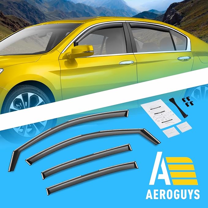 Extra Durable Window Deflectors in-Channel Window Visors Rain Guards Fit - Image 8