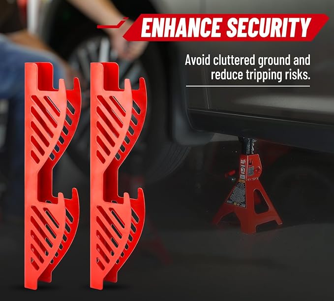 Jack Stand Wall Mount Organizer: Jack Stands Holder Storage Rack Mount - Image 5