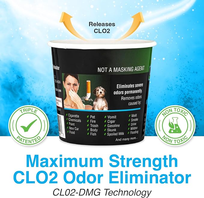 Auto Shocker Strong Car Odor Eliminator, Eco-Friendly ClO2 Odor Remover - Image 4