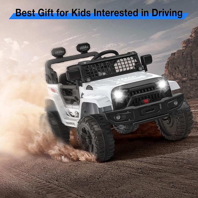 12V Kids Electric Ride On Truck Car w/Parent Remote Control, Spring Suspension - Image 7